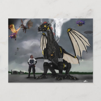Steam Dragon Krig vykort