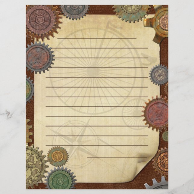 Steam Elegance Steampunk SCRAPBOOK STATIONARY (Framsida)