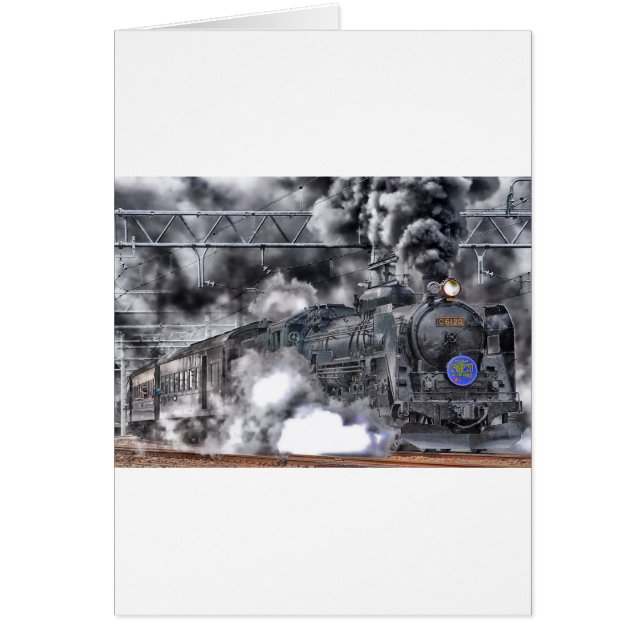 Steam Engines Tåg HDR Photo Hälsningskort (Framsidan)