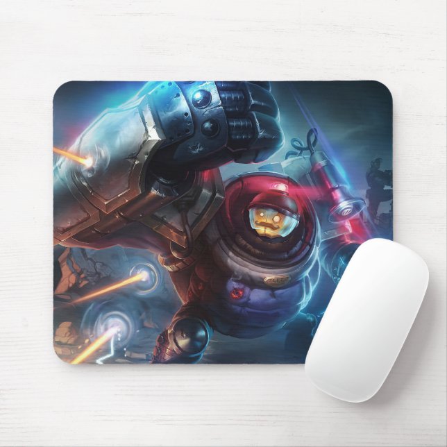 Steam Golem Gaming Mousepad | Anpassadets knappsat Musmatta (Med mus)