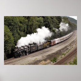Steam längs Ohio-floden Poster