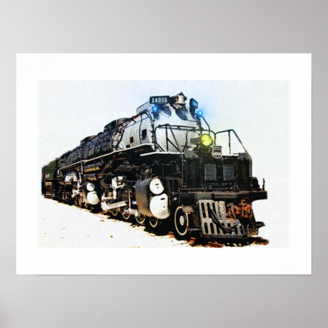 Steam Locomotive A Big Boy Poster (Framsidan)