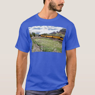 Steam Locomotive And Passenger Cars Durango And Si T Shirt
