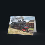 Steam Locomotive Boilermaker Tåg Funny Birthday  Kort<br><div class="desc">Det finns definitivt dubblor som pågår här - och en tåg älskare kommer att göra det i kärlek! Gör dig själv till värmeproducent... Och chug,  chug,  chug! LOL Skratta tåg älskare (av vilket slag det än är)!</div>
