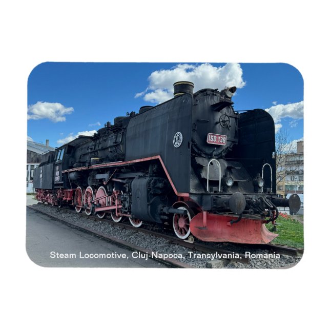 Steam Locomotive, Cluj-Napoca, Rumänien, på Magnet (Horisontell)