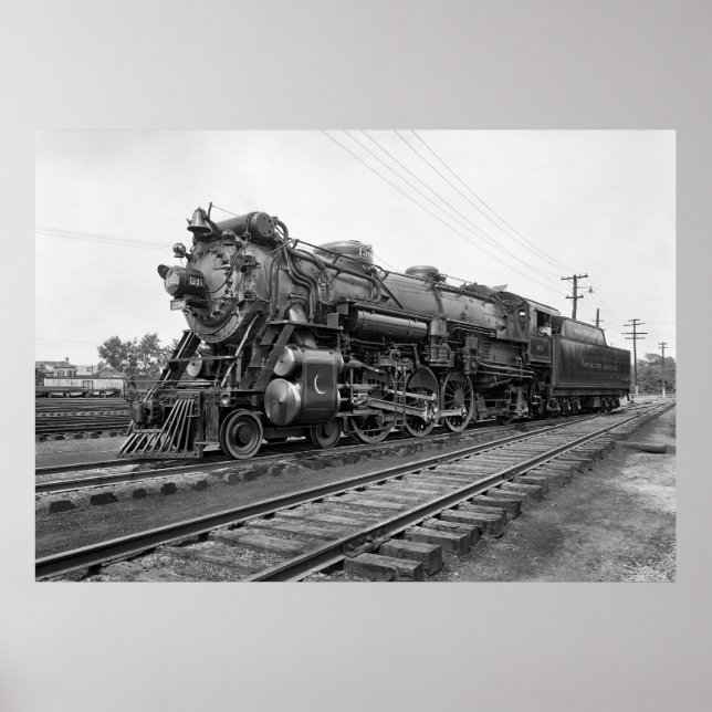 STEAM LOCOMOTIVE CRESCENT BEGRÄNSAD c. 119 Poster (Framsidan)