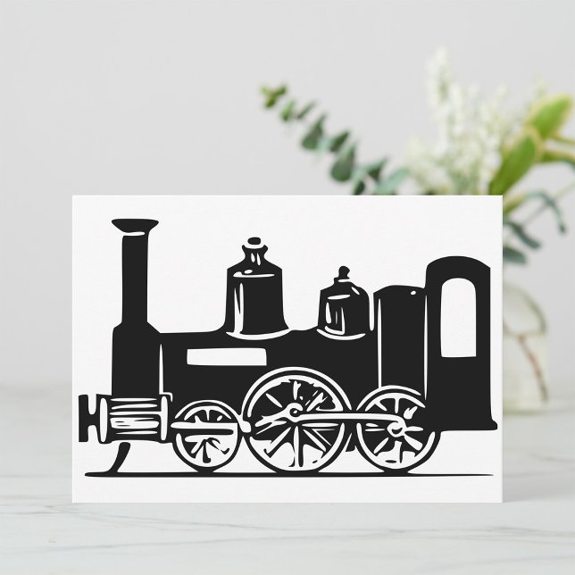 Steam Locomotive Invitations Inbjudningar (Skapare uppladdad)