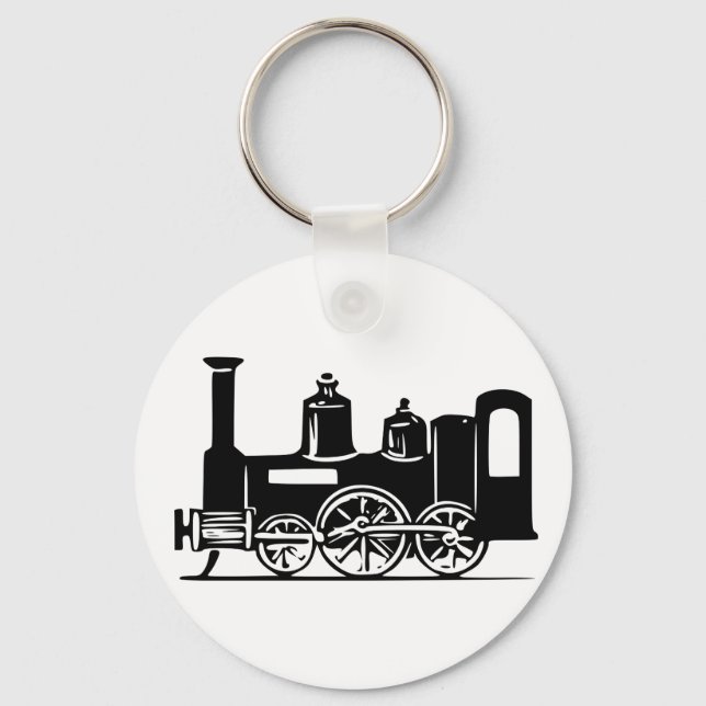 Steam Locomotive Keychain Nyckelring (Framsida)