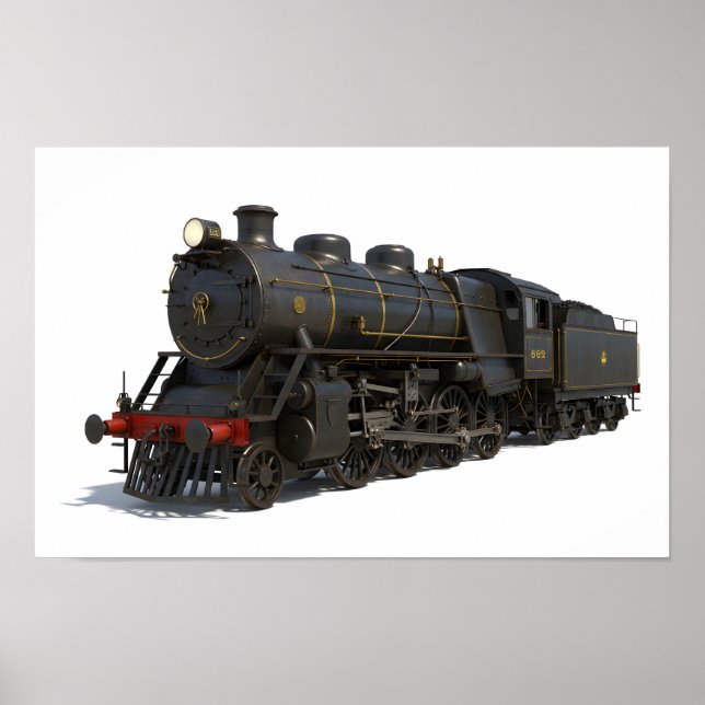 Steam Locomotive Poster (Framsidan)