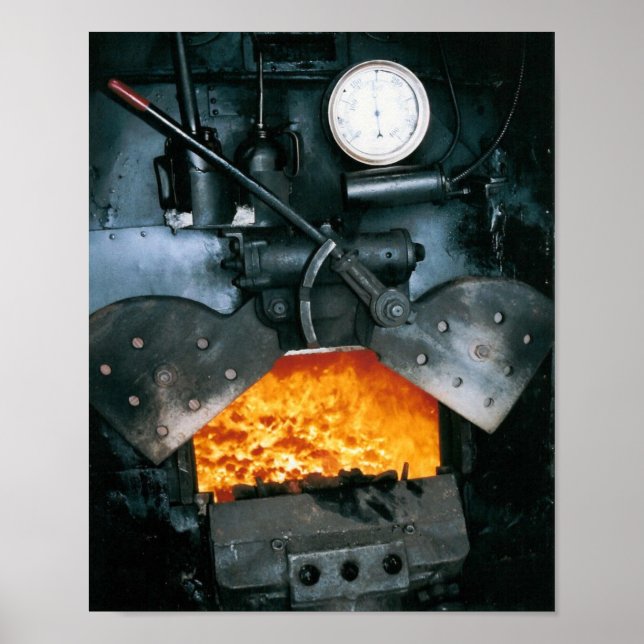 Steam Locomotive Print, highest quality Poster (Framsidan)