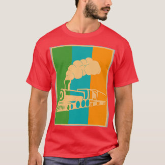 Steam Locomotive Railroad Retro Steam Locomotives T Shirt