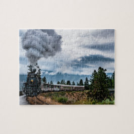 Steam Locomotive Tåg Jigszle Puzzle Pussel