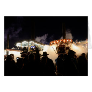 STEAM-MOTORER VID UNDERBAR DORSET STEAM FAIR HÄLSNINGSKORT