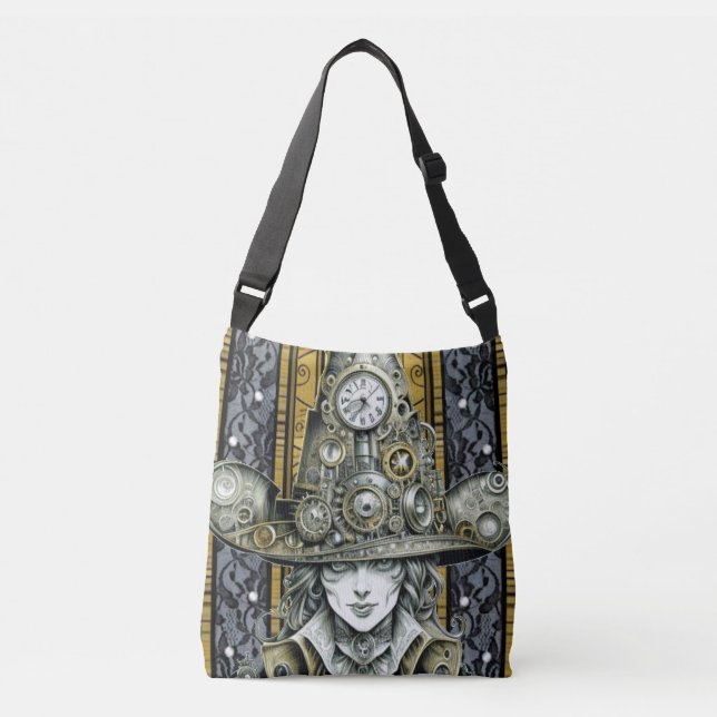 Steam Punk Hatter (1): Crossbody Bag Axelväska (Framsida)