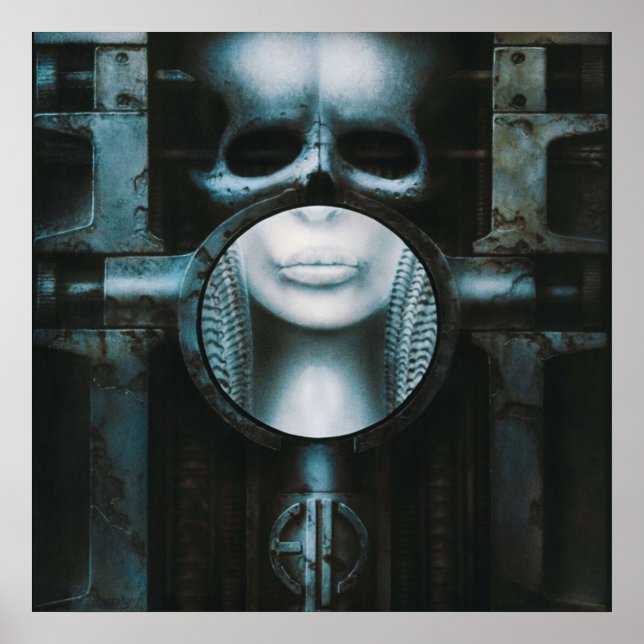 Steam Punk HR Giger Skull Poster (Framsidan)