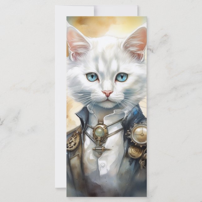Steam Punk Kitten Card (Framsida)