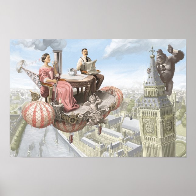 STEAM PUNK LUFT VIEW POSTER (Framsidan)