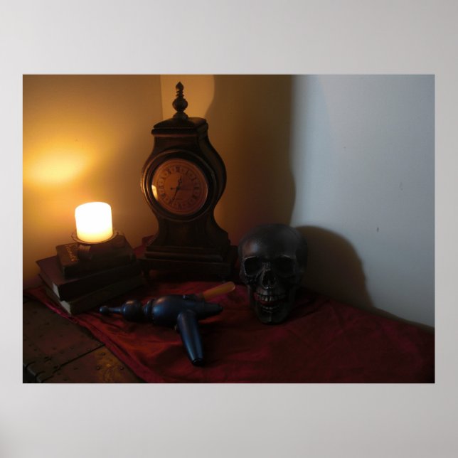 Steam Punk Ray Gun still Life 02 Skriv ut Poster (Framsidan)