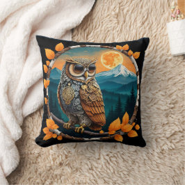 Steam Punk Uggla Mount Baker, WA Kudde