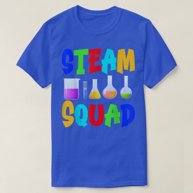 STEAM Squad Science Tech Engineering Math Art Subj T Shirt (Design framsida)