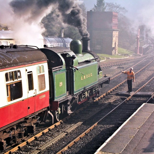 STEAM TÅG (A beautifully restored steam train and carriages of a bygone era.)