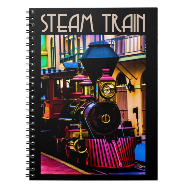 Steam Tåg bärbar dator Anteckningsbok (Framsidan)