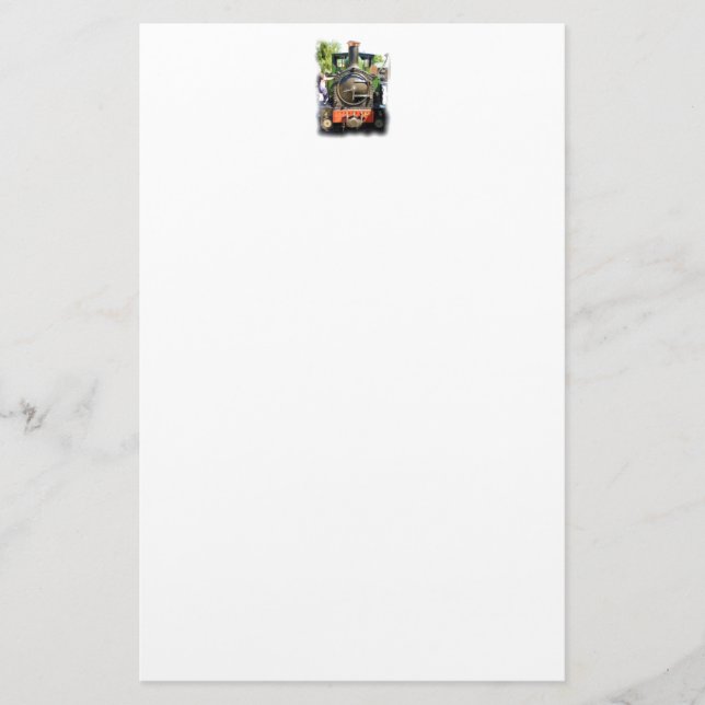 STEAM TÅG BREVPAPPER (Framsida)