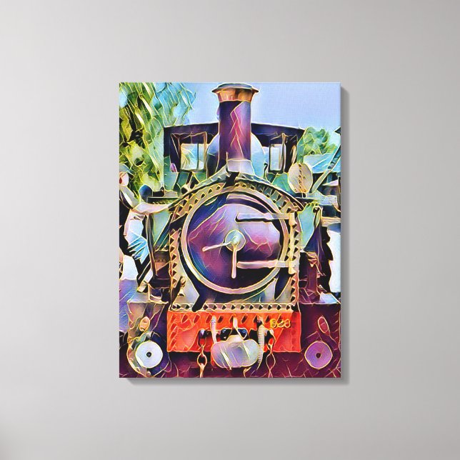 STEAM TÅG CANVASTRYCK (Framsida)