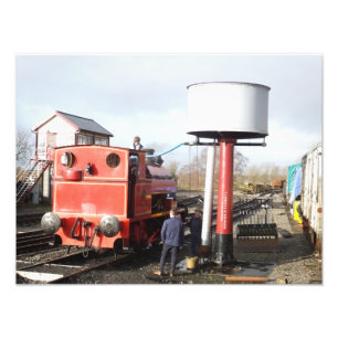 STEAM TÅG FOTOTRYCK