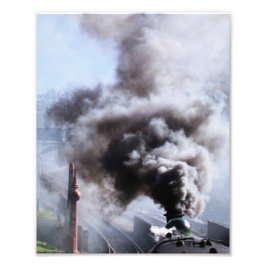 STEAM TÅG FOTOTRYCK