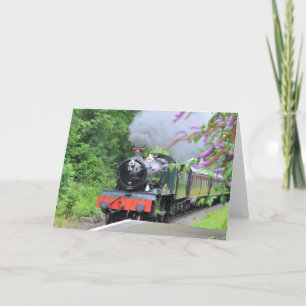 Steam Tåg Hälsning Card Kort
