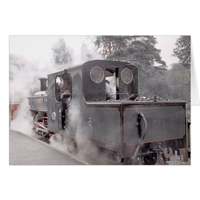 STEAM TÅG HÄLSNINGSKORT (Framsidan Horizontal)