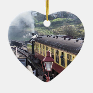 STEAM TÅG JULGRANSPRYDNAD KERAMIK