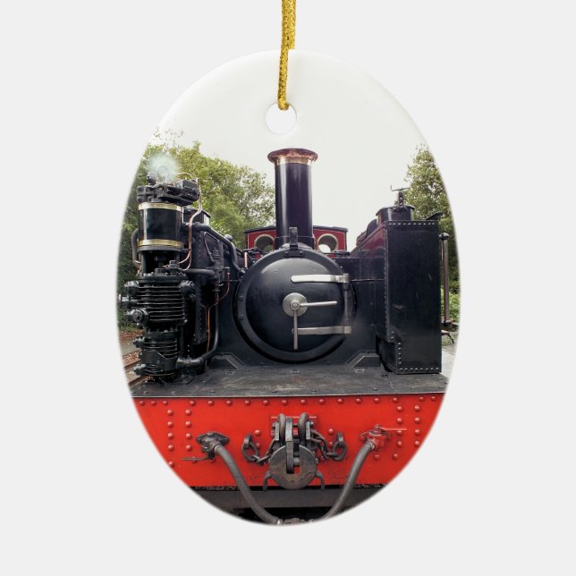 STEAM TÅG JULGRANSPRYDNAD KERAMIK (Framsidan)