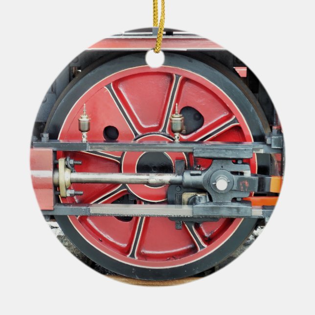 STEAM TÅG JULGRANSPRYDNAD KERAMIK (Framsidan)