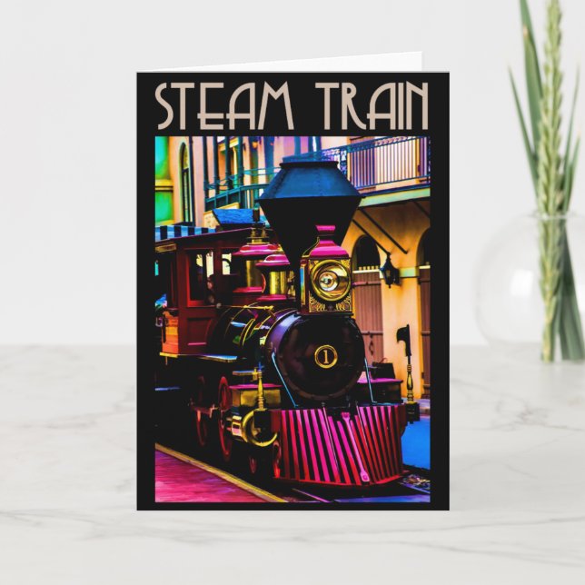 Steam Tåg Kort (Framsida)
