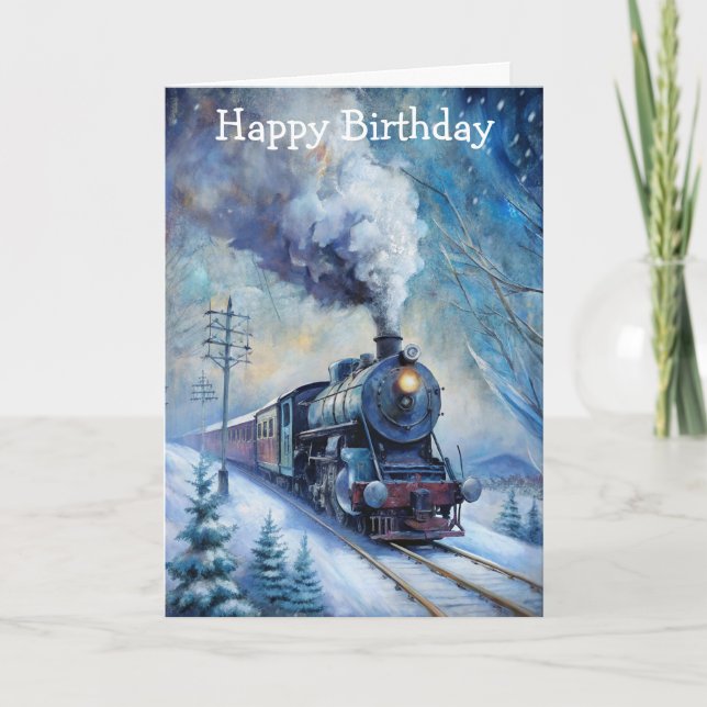 Steam Tåg Kort (Framsida)