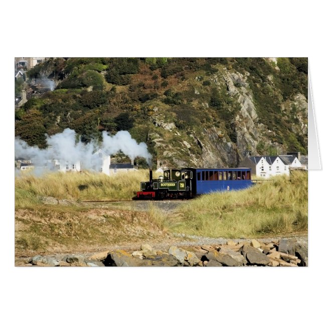 STEAM TÅG-KORT HÄLSNINGSKORT (Framsidan Horizontal)