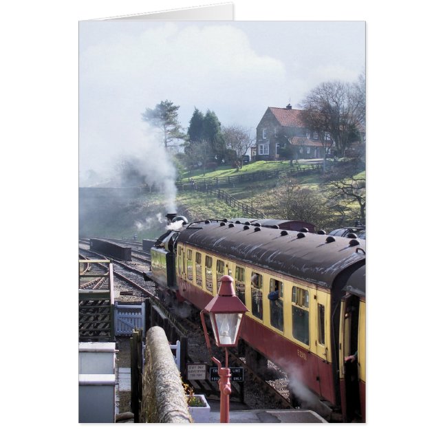 STEAM TÅG-kort Hälsningskort (Framsidan)