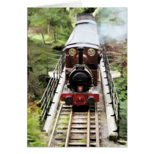 STEAM TÅG-KORT HÄLSNINGSKORT