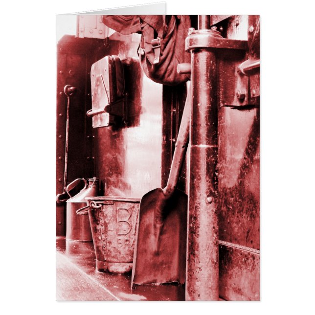 STEAM TÅG-KORT HÄLSNINGSKORT (Framsidan)