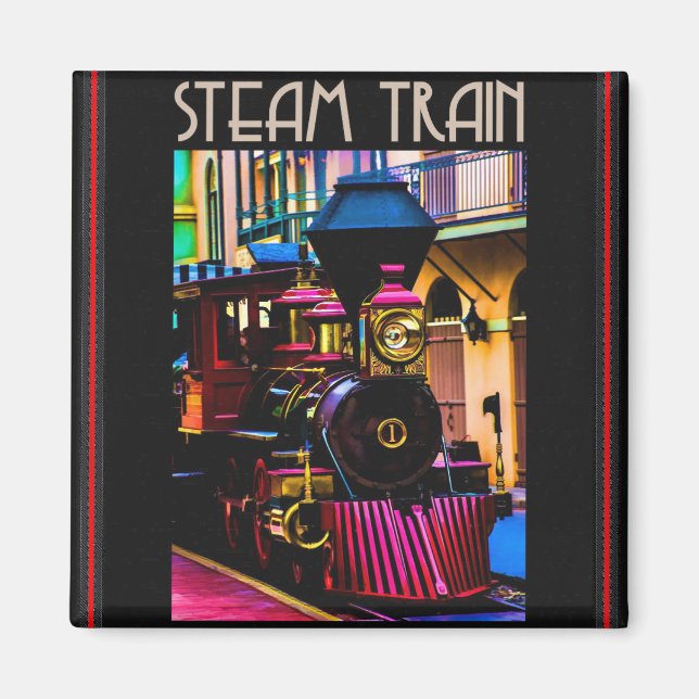 Steam Tåg Magnet (Framsidan)