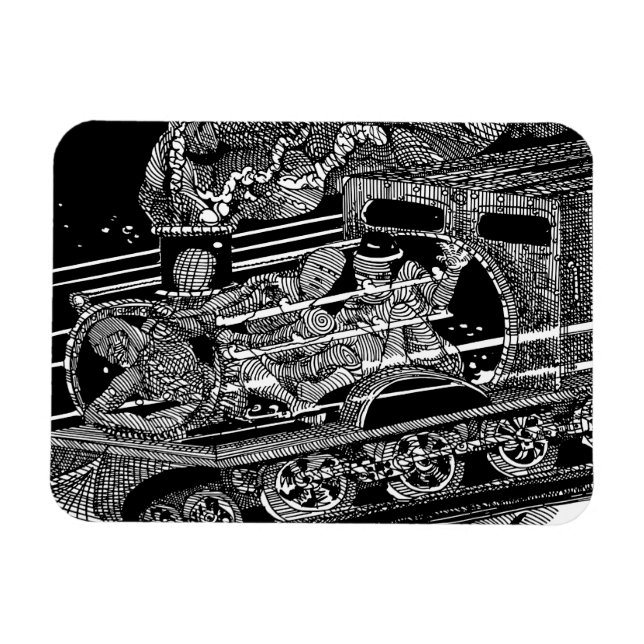 STEAM TÅG MAGNET (Horisontell)