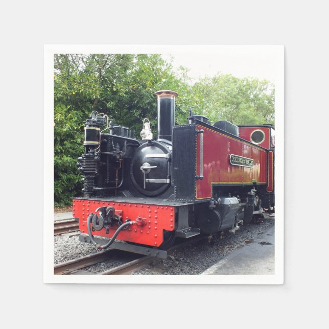 STEAM TÅG PAPPERSSERVETT (Framsidan)