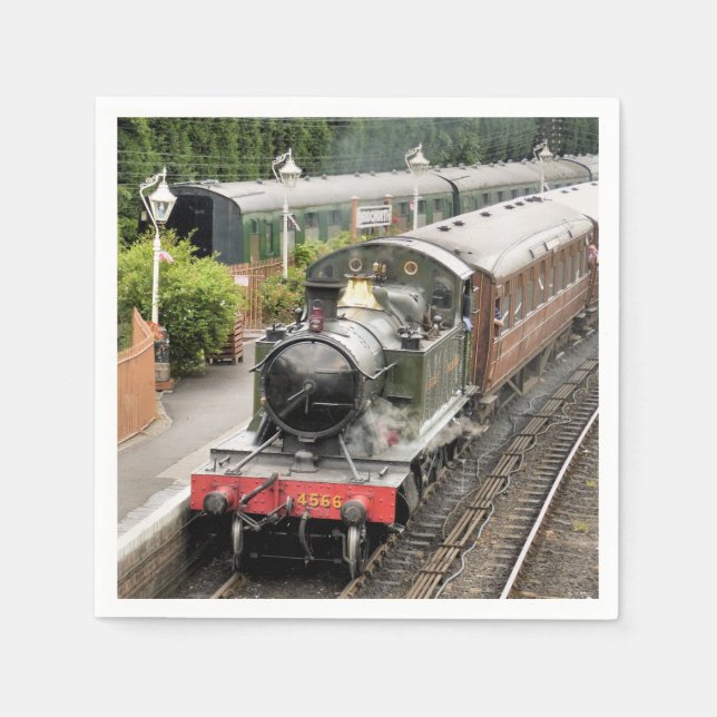 STEAM TÅG PAPPERSSERVETT (Framsidan)