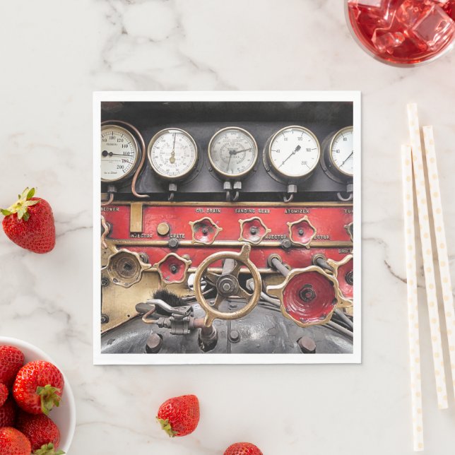 STEAM TÅG PAPPERSSERVETT (Insitu)