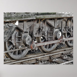 STEAM TÅG POSTER