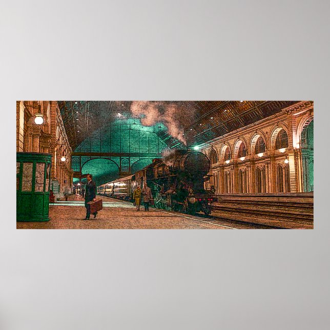 Steam Tåg Poster (Framsidan)