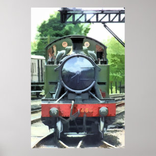 STEAM TÅG POSTER