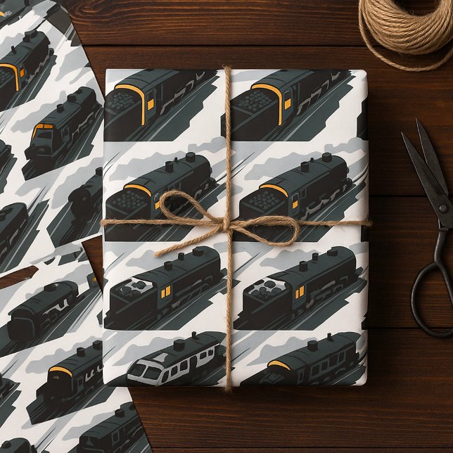 Steam Tåg Presentpapper (Skapare uppladdad)